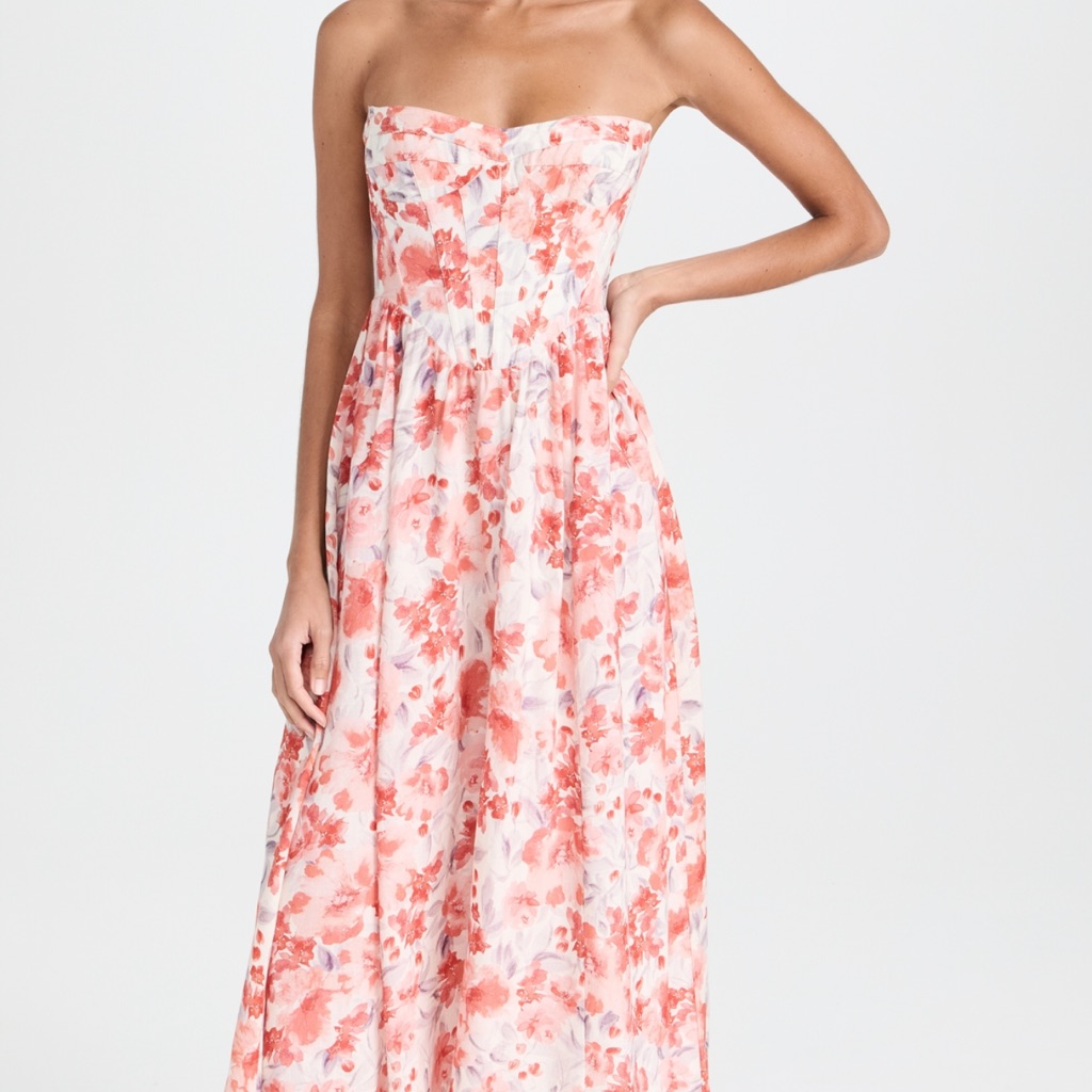 Bardot Lola Corset Midi Dress
